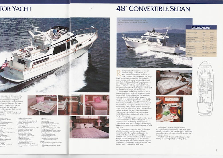 Tollycraft 1985 Brochure