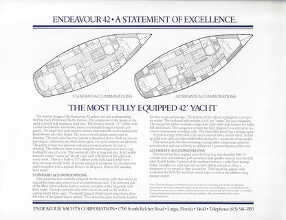 Endeavour 42 Brochure