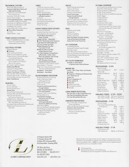 Luhrs Canyon Series Brochure