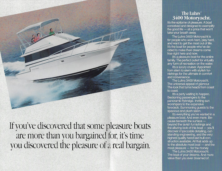 Luhrs 3400 Motor Yacht Brochure
