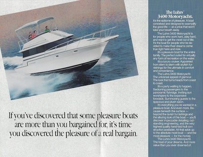 Luhrs 3400 Motor Yacht Brochure