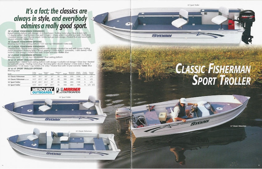 Sylvan 1996 Aluminum Brochure