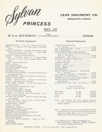 Sylvan Princess Brochure