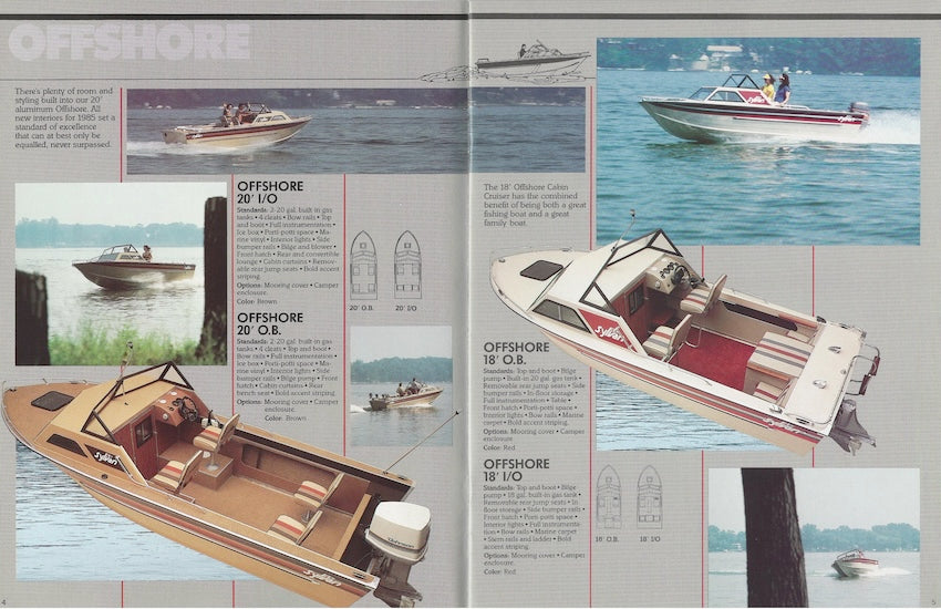 Sylvan 1985 Runabouts & Fishing Brochure