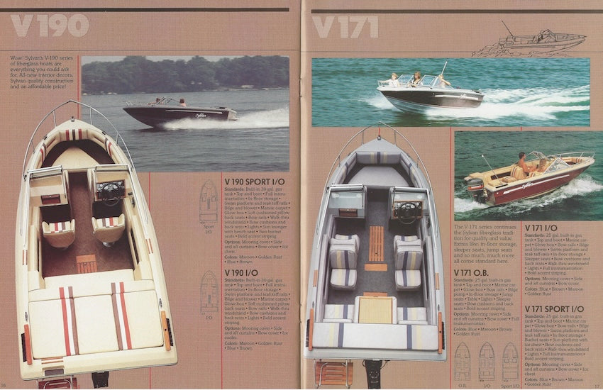 Sylvan 1985 Runabouts & Fishing Brochure