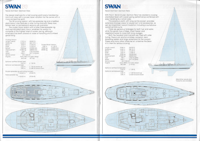 Nautor's Swan 1992 Brochure