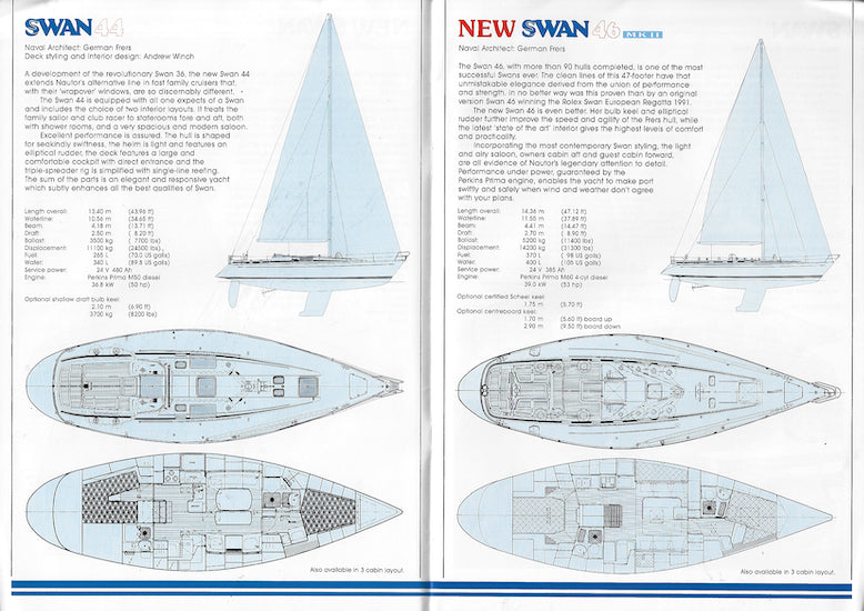 Nautor's Swan 1992 Brochure