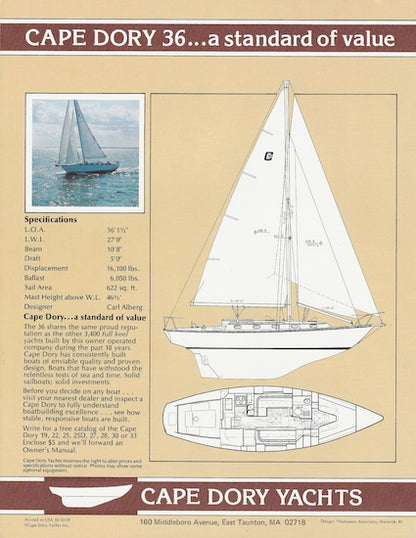 Cape Dory 36 Brochure