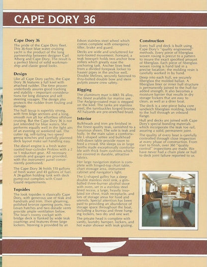 Cape Dory 36 Brochure