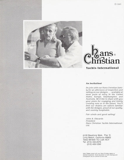 Hans Christian 38 Traditional Digital Brochure
