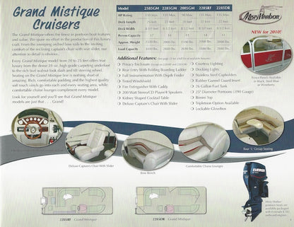 Misty Harbor 2010 Pontoon Brochure