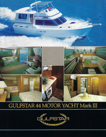 Gulfstar 44 Mark III Motor Yacht Brochure