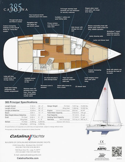 Catalina 385 Brochure