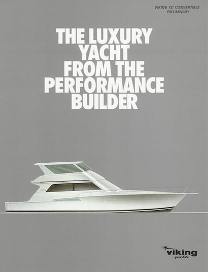 Viking 72 Convertible Preliminary Brochure