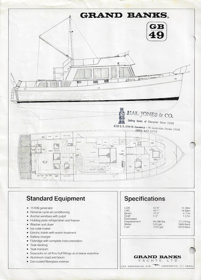 Grand Banks 49 Brochure