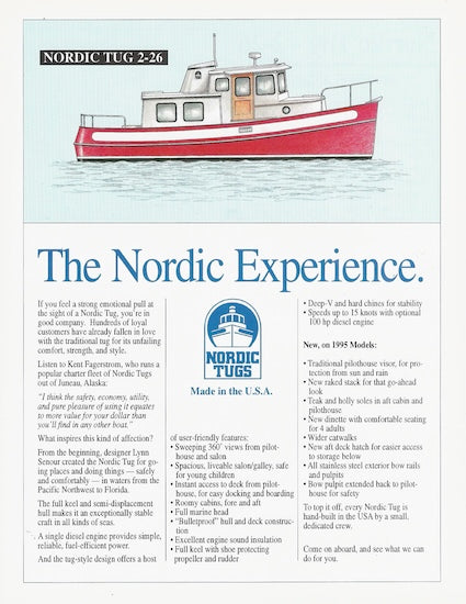 Nordic Tugs 2-26 Brochure