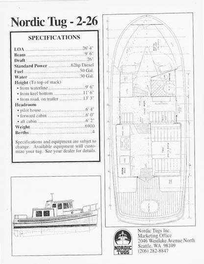 Nordic Tugs 2-26 Brochure