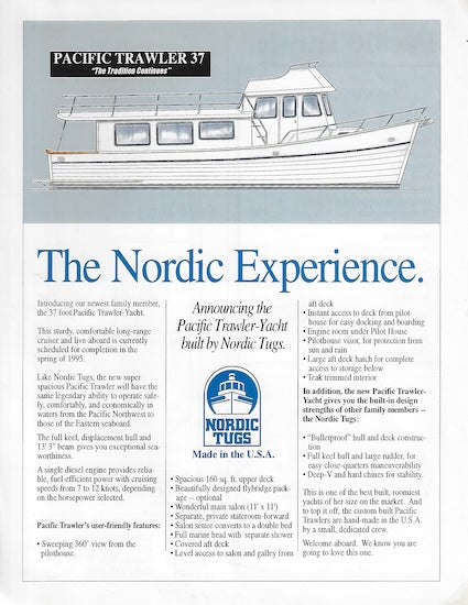 Pacific Trawler 37 Brochure