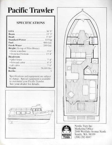 Pacific Trawler 37 Brochure