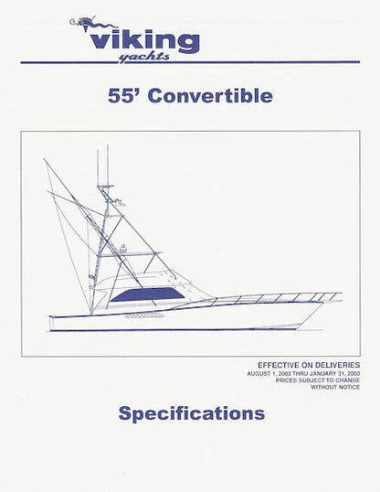 Viking 55 Convertible Specification Brochure