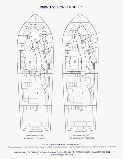 Viking 55 Convertible Specification Brochure