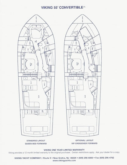 Viking 55 Convertible Specification Brochure