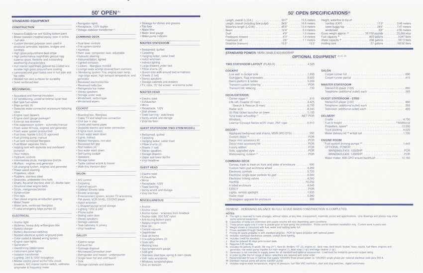 Viking 50 Open Specification Brochure
