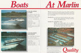 Marlin 1980s Runabout & Cruisers Poster Brochure