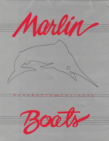 Marlin 1980s Runabout & Cruisers Poster Brochure