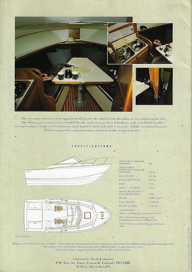 Chacewater 24 Express Boat Brochure