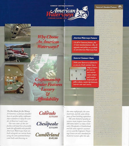 Sumerset American Waterways Houseboats Brochure