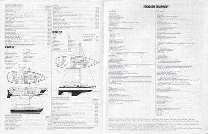 O'Day 1978 Cruisers Price List Brochure