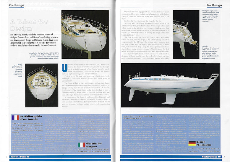 Nautor's Swan 40 Brochure / Magazine