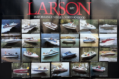 Larson 1987 Fold Out Poster Brochure