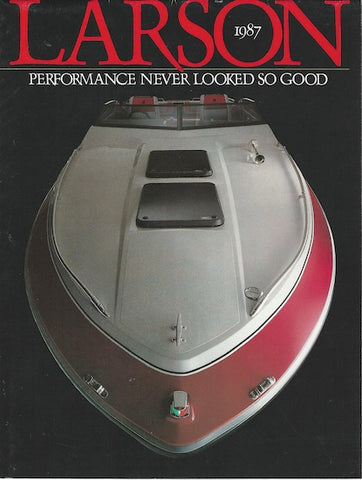Larson 1987 Fold Out Poster Brochure