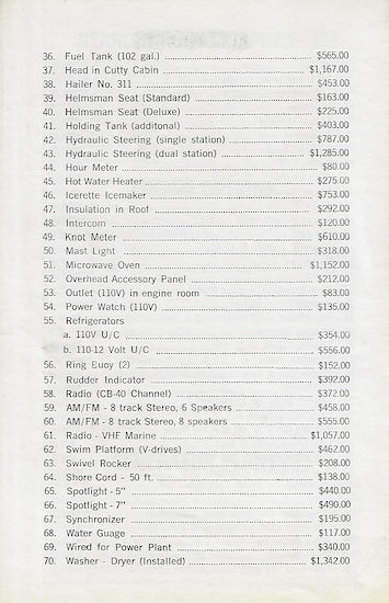 Stardust 1979 / 1980 Price Brochure