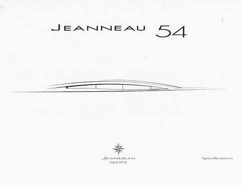 Jeanneau 54 Specification Brochure