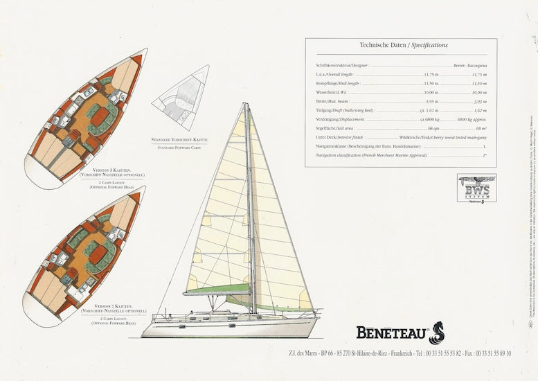 Beneteau Oceanis 381 Brochure