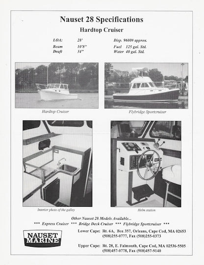 Nauset 28 Custom Hardtop Cruiser  Brochure