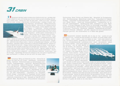 Gobbi 27 & 31 Cabin Brochure