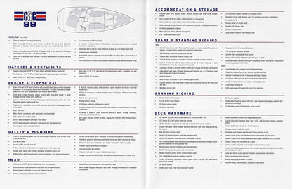 C&C 99 Specification Brochure - 2005
