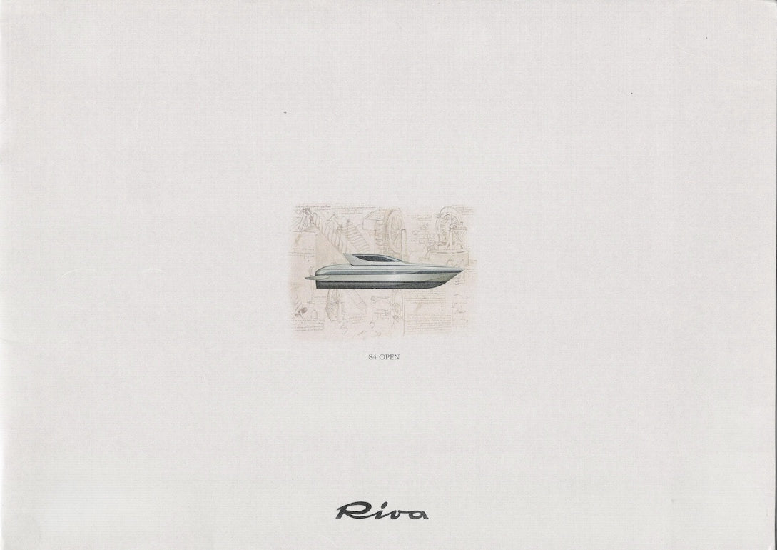 Riva Open 84 Oversize Brochure