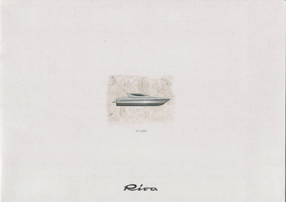 Riva Open 84 Oversize Brochure