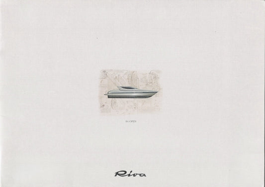 Riva Open 84 Oversize Brochure