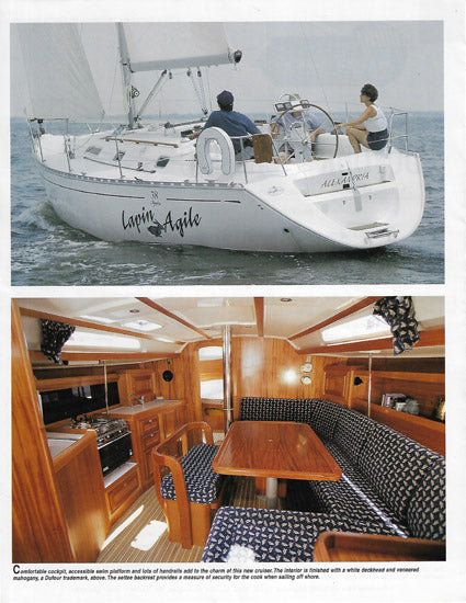 Dufour 38 Classic Sailing Magazine Reprint Brochure