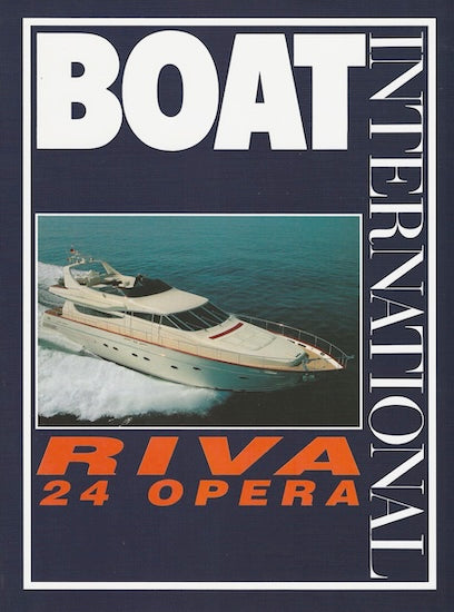 Riva 84 Opera (24m) Boat International Magazine Reprint Brochure