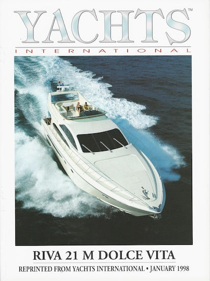 Riva 70 Dolce Vita (Fly) Yachts International Magazine Reprint Brochure