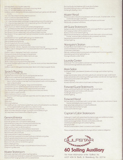 Gulfstar 60 Brochure