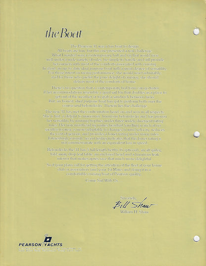 Pearson 31 Brochure