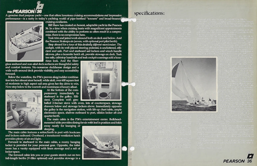 Pearson 36 Brochure